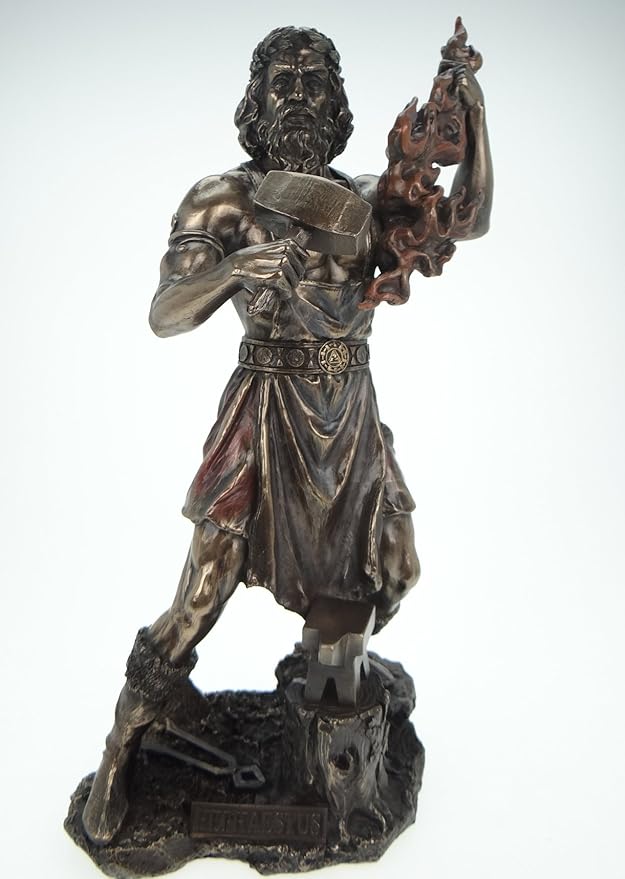 Vogler Escultura de Hefesto, Dios Griego del Fuego (Bronce): Amazon.es