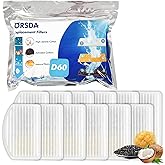 ORSDA Cat Water Fountain Filters, Carbon and Resin Filters ONLY for 100oz/3L Automatic Pet Fountain Dog Water Dispenser, 3 Triple Filtration System（12 Pcs）