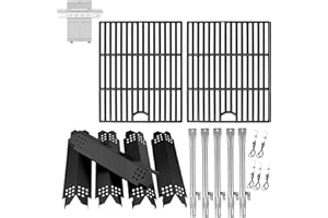 BBQration Replacement Parts Kit for Nexgrill 5-Burner 720-0888 720-0888N 720-0888A, 4-Burner 720-0830H 720-0830, Cooking Grate, Grill Heat Shield and Burner Kit for Nexgrill Replacement Parts