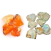 CRYSTALINES Natural Wholesale Raw Mix Gemstones Pack, Ruby, Emerald, Blue Sapphire Rough Stones, DIY Jewelry Making, Precious Stones, Loose Supply, Healing Crystals, Gem Collection