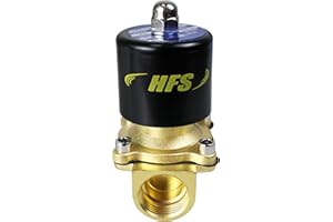 HFS(R) Electric Solenoid Valve Copper Normally Closed for Water Air Gas (110V AC 1/2IN NPT)