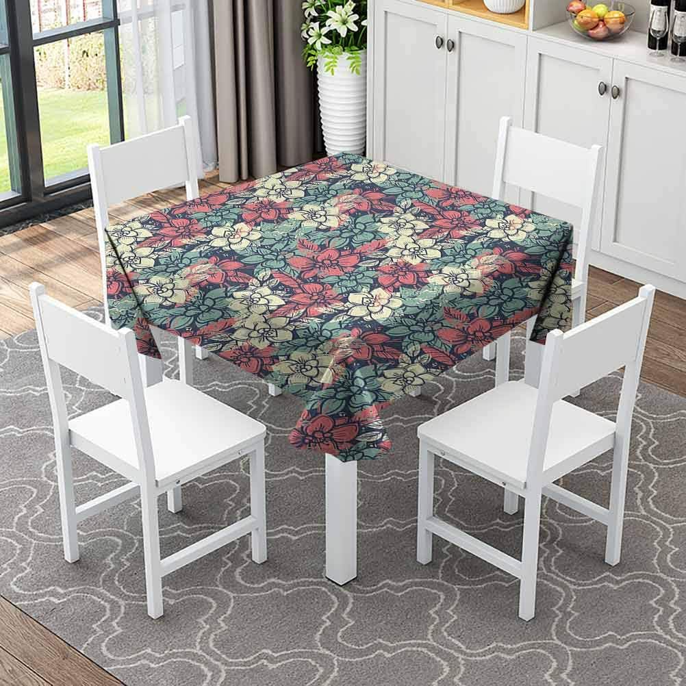 ZWARRT Square Tablecloth Rectangular Table Cloth in