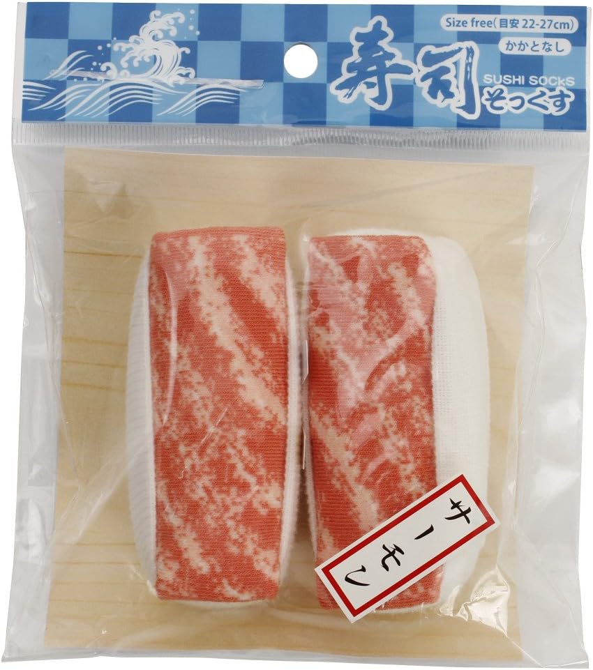 SUKENO Women's Sushi-Socks Salmon SizeFree