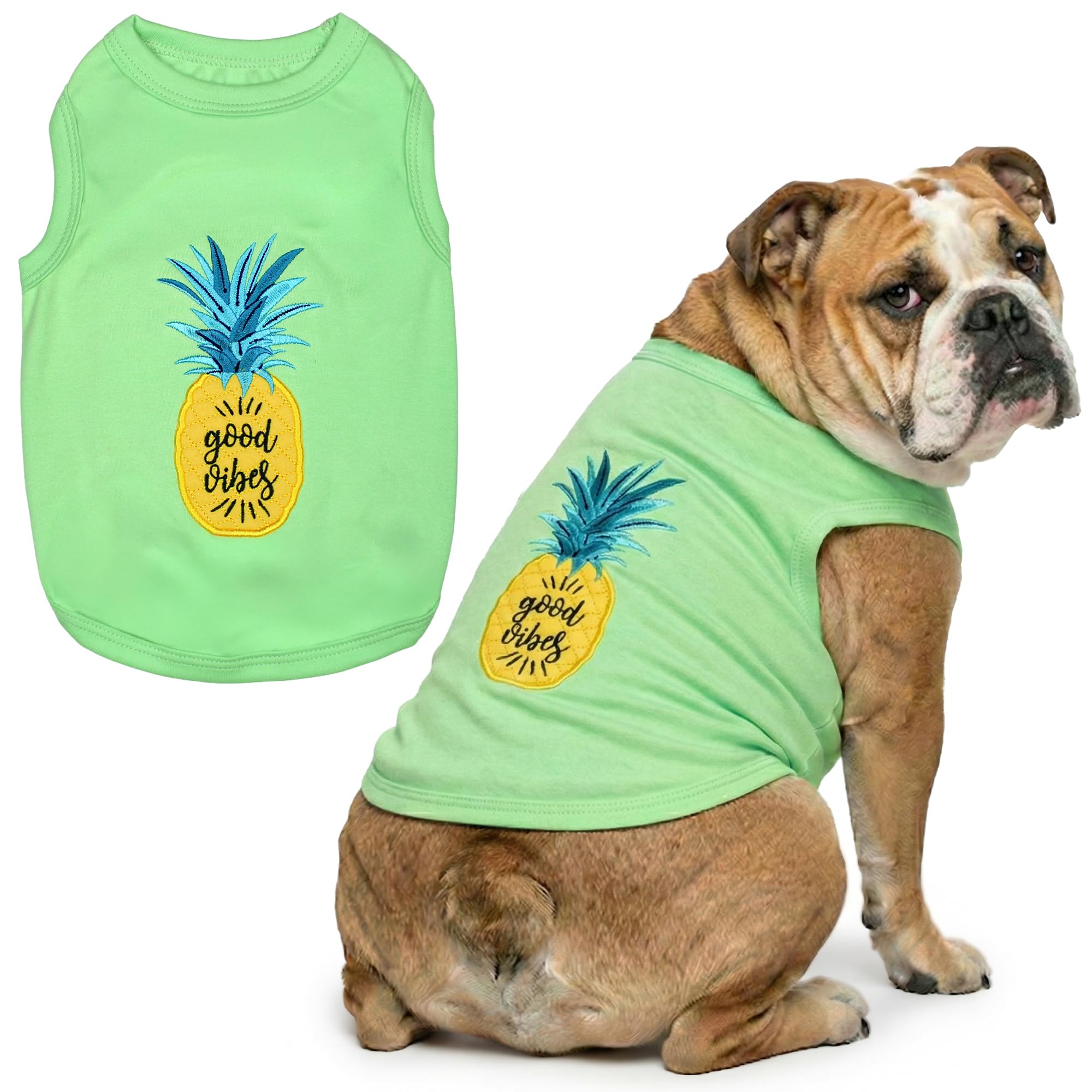 Parisian Pet Pineapple Dog Cat Clothes Tee Shirts Dog T-Shirt, 3XL