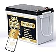 PUPVWMHB 12V 200Ah MINI LiFePO4 Lithium Battery, Bluetooth Lithium Battery, 200A BMS, up to 15000 Cycles, Max.2560Wh Energy with Low Temp Cut off, Perfect for RV, Solar, Trolling Motor