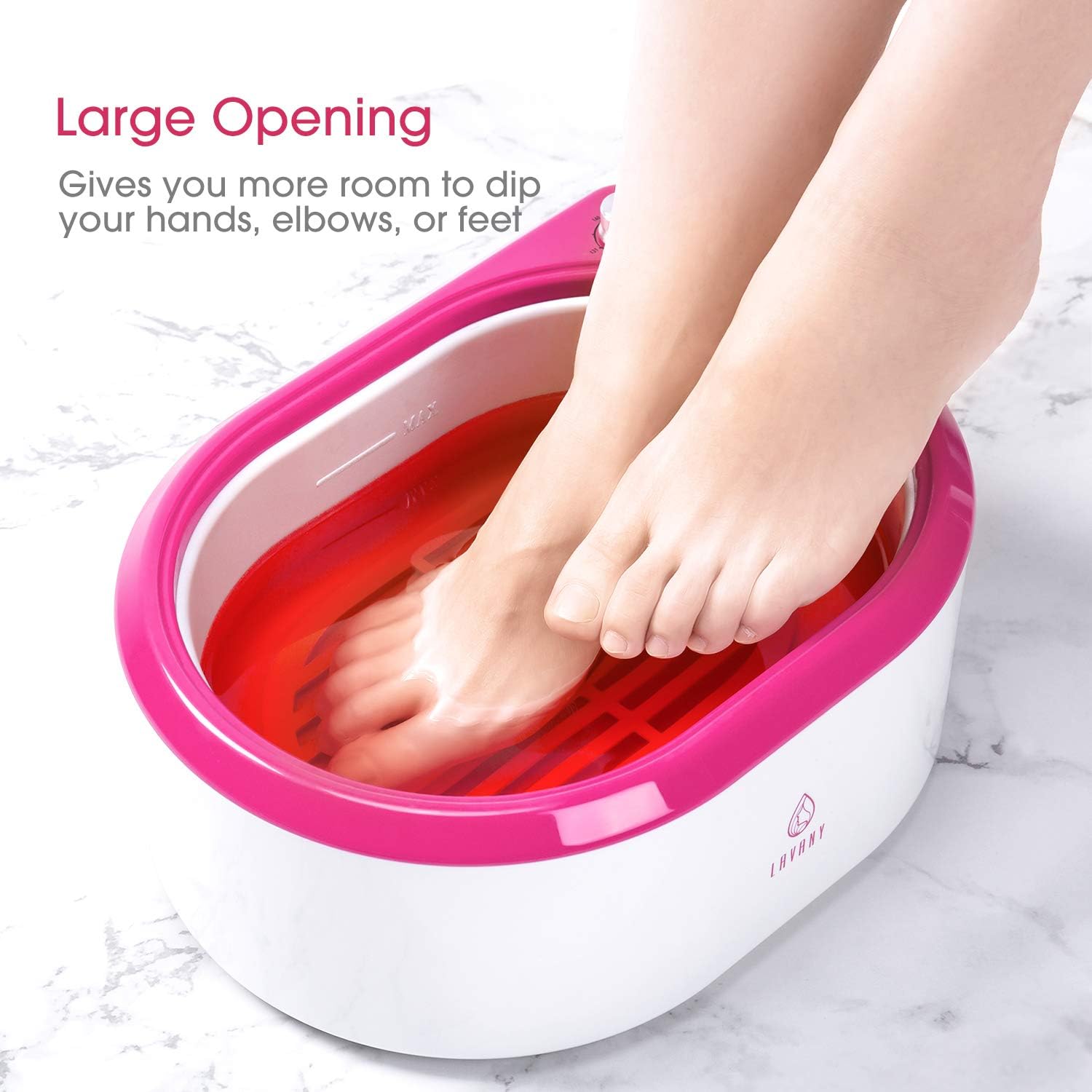 Paraffin Wax Machine for Hand and Feet, 0.5 Hour Fast Wax Meltdown Paraffin Bath Paraffin Wax Warmer Quick-Heating Paraffin Bath Spa for Smooth and Soft Skin (Red): Home & Kitchen