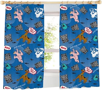 Scooby Doo Kids Boys Bedroom Curtains Set 66 X 54 Inches Matches