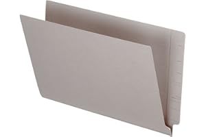 Pendaflex File Folders, Colored End Tab, Legal Size, 3/4" Expansion, Reinforced Full Tab, Durable Gray for Heavy Use, Recycle