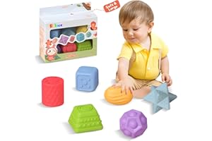 ROHSCE Sensory Balls for Baby, Soft Textured Multi Sensory Toys Montessori Toys for Babies Toddler Ball Toys Gift Set BPA Free Montessori Infant Baby Toys 6 to 12 Months