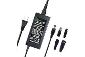 WANHIRUS 29.4V 2A Charger 5 Plugs for 24V 25.2V 25.6V Scooter Lithium Battery, Pack DC 5.5 * 2.1 with 8mm 3 Prong/ 12mm 3 Prong/ 8mm RCA/ 3-Pin Male XLR Connector