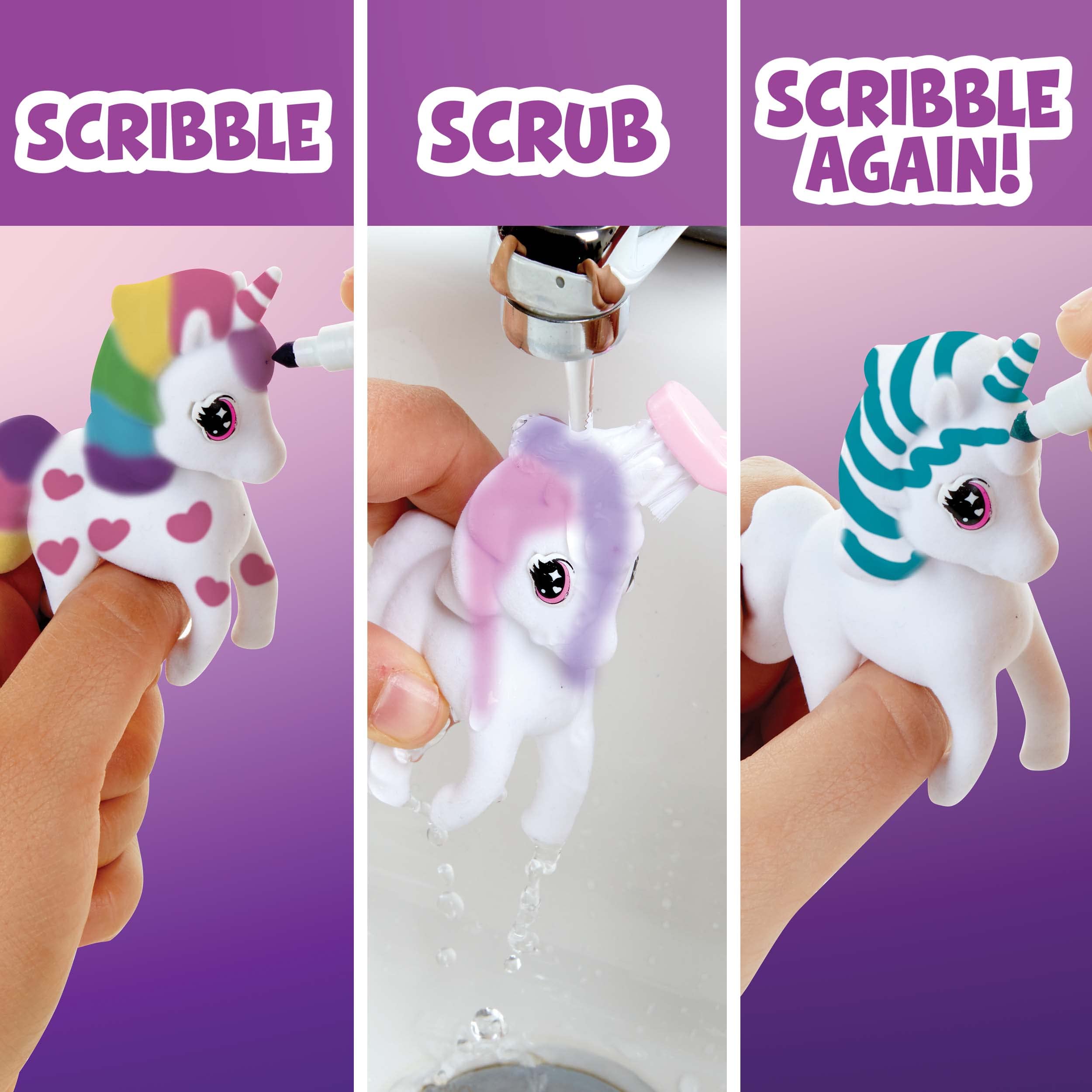 Crayola Scribble Scrubbie Pets Marker Set, 24 Washable Markers For Kids, Gifts For Girls & Boys [Amazon Exclusive]