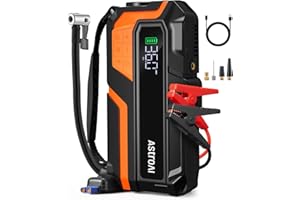 AstroAI M12 Portable Jump Starter with 150PSI Air Compressor, 4000A Car Battery Booster Pack (All Gas &10L Diesel) with 150PS