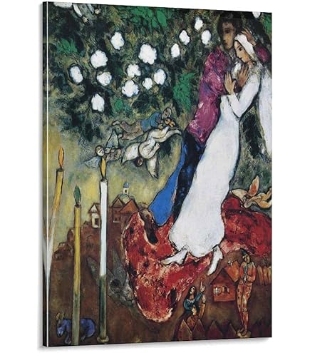 Marc Chagall、La Mariee de Notre-Dame La Mariee de Notre-Dame. Marc Chagall (1887-1985). Oil on