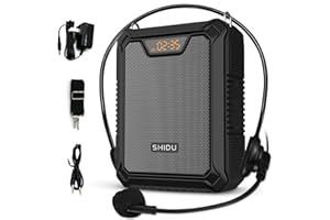 YOCEWECA Portable Voice Amplifier 25W Rechargeable Speaker with Microphone Wired Headset Waterproof IPX6 Bluetooth 5.0 Personal Voice Enhancer for Teachers, Training, Meeting, Outdoor, Beach, etc M900