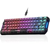 DarkBeacon Blade68 Wired Mechanical Keyboard 65%, Silent Switches, Quiet Typing, Hot Swappable, Gasket Structure, N-Key Rollover, 8000Hz, RGB Backlit, Campact Gaming Keyboard for PC Win/Mac