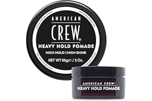 American Crew Men's Hair Pomade, Like Styling Gel with Heavy Hold & High Shine, Stocking Stuffer for Him, 3 oz