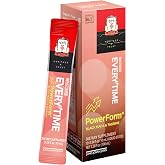 JUNG KWAN JANG Everytime PowerForm Korean Ginseng Energy Drink 10 Sticks | Intra Workout Energy Support, Supports Stamina &amp; Performance, Black Maca Root, Korean Red Panax Ginseng &amp; Taurine, Non GMO