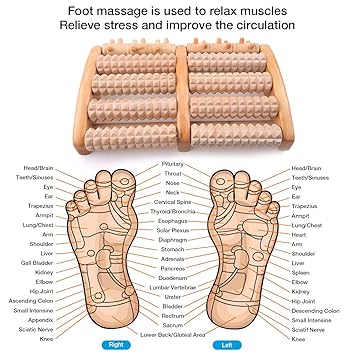 IREGRO wałek do masażu stóp, łagodzi ból łuku stopy i ...