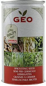 Geo Cebada - Semillas para germinar, 9.9 x 9.9 x 18 cm, color marrón