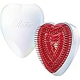 ReFa HEART BRUSH Aurora White Hair Brush for Women and Men, Heart Shaped, No Tangle, Travel Size, Small, for Thick Hair, Hair Detangler, Shining Pin Technology