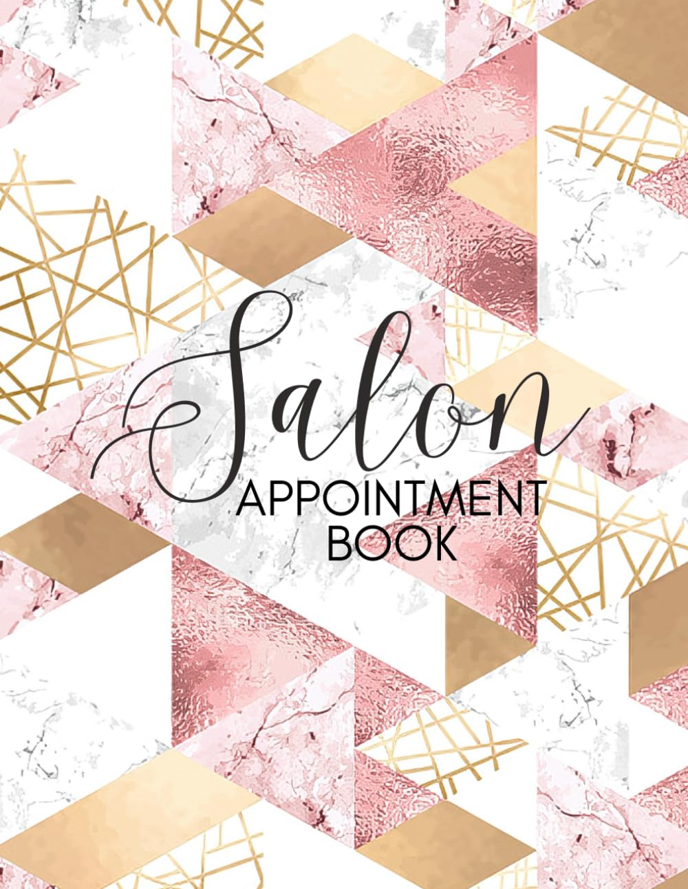 Salon Appointment Book: Undated Appointment Schedule Book, 52 Weeks Hourly Planner 8 Column Scheduling Notebook, 15 Minute Increments for Small ... Stylists, and More Large 8.5" x 11"