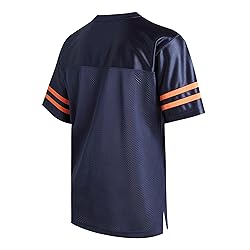 DEHANER Navy Blue Plain Football Jersey for Men