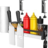5-in-1 Blackstone Griddle Caddy - Grill Organizer With Paper Towel Holder & Tool Storage