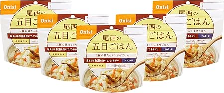 尾西食品 アルファ米 五目ごはん100g×5食 