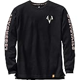 Legendary Whitetails Men's Long Sleeve T-Shirt Graphic Tee Preshrunk 100% Heavyweight Cotton