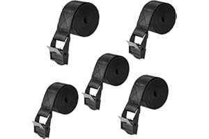 DSHTP Tie Down Straps,Lashing Straps with Heavy Duty Secure Straps up to 600 lbs for Cargo, Luggage, Bicycles, Motorcycles, Truck, SUV, Car Roof Rack, Canoe (2ft)