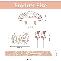 55 Birthday Decorations for Women Including 55th
