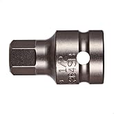 VEGA Hex 14mm Socket Bit. Professional Grade 1/2" Square Drive Allen Hex 14mm Bit Socket. 338H140SB