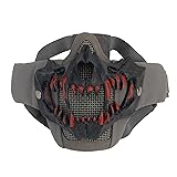 Airsoft Mesh Mask, Cool Half Face Skull Mask