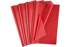 AORZIT Tissue Paper 80 Sheets Wrapping Tissue Paper Bulk 14x20 Inch Tissue Paper for Gift Bag Wrapping DIY Arts Crafts Shredded Filler Birthday Graduation (Red)
