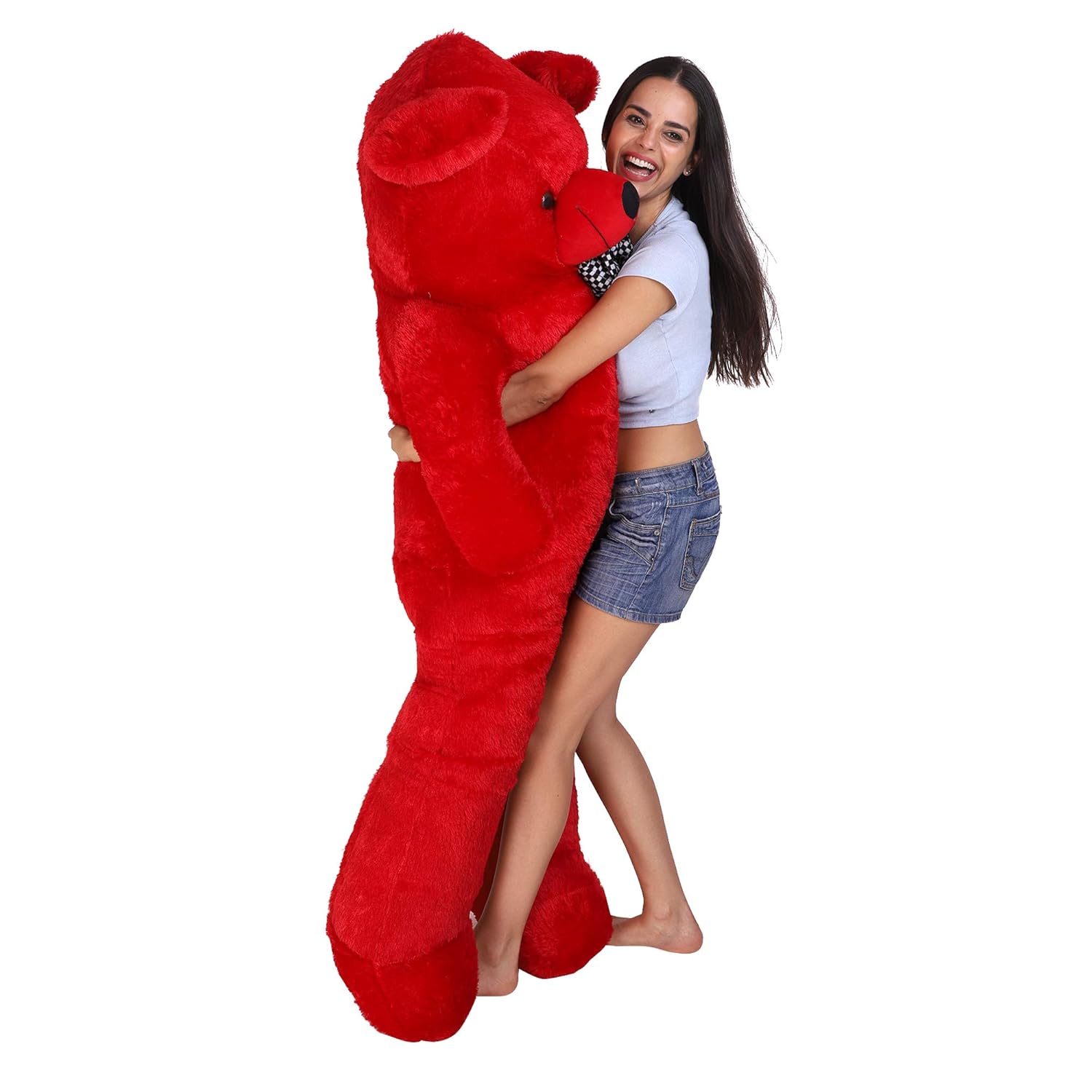red teddy bear 5 feet