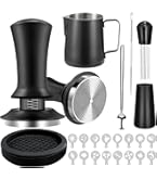 WwuHua Tamper 51mm met WDT-tool - Professioneel Barista-set voor zeefdragers, incl. geribbelde bodem tamper, 12-naald WDT-tool (0,4 mm) & tampermat - Uitgebreid zeefdrager-accessoires voor WwuHua Tamper 51mm met WDT-tool - Professioneel Barista-set voor zeefdragers, incl. geribbelde bodem tamper, 12-naald WDT-tool (0,4 mm) & tampermat - Uitgebreid zeefdrager-accessoires voor
