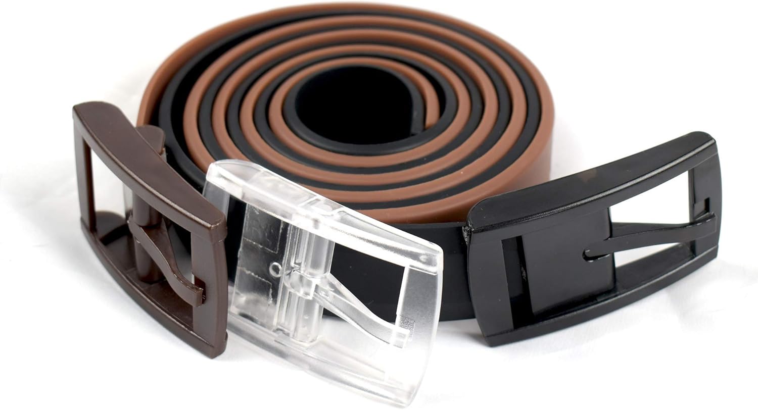 Aktiv Belts Combo Pack for Men & Women - TSA Friendly Belt - Great for All Activities - Golf, Snowboard, Ski, Snow Pants, Hiking, Riding, Backpacking, Casual, etc. Comes with 2 Belts and 3 Buckles! at  Women’s Clothing store