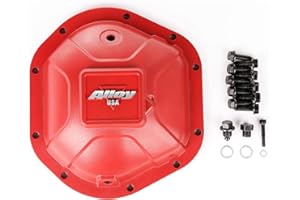 Alloy USA Differential Cover for Dana 44 | Aluminum, Red | 11212 | Fits 1987-2006 Jeep Wrangler YJ/TJ/LJ; 1984-1990 Jeep Wagoneer; 1993-2004 Jeep Grand Cherokee; 1986-1992 Jeep Comanche & Others