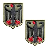 2 Pcs Germany Deutschland Eagle Shield