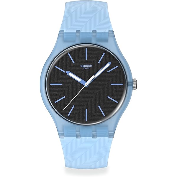 Swatch Unisex Casual Black Bio-Sourced Quartz Watch Dragon in Wind
