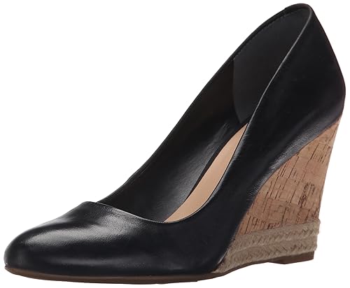 franco sarto black wedge pump