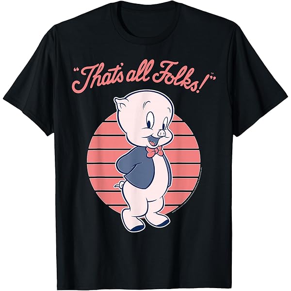 Dessins Animés That's All Folks Blanco - Textil Camisetas Manga Larga