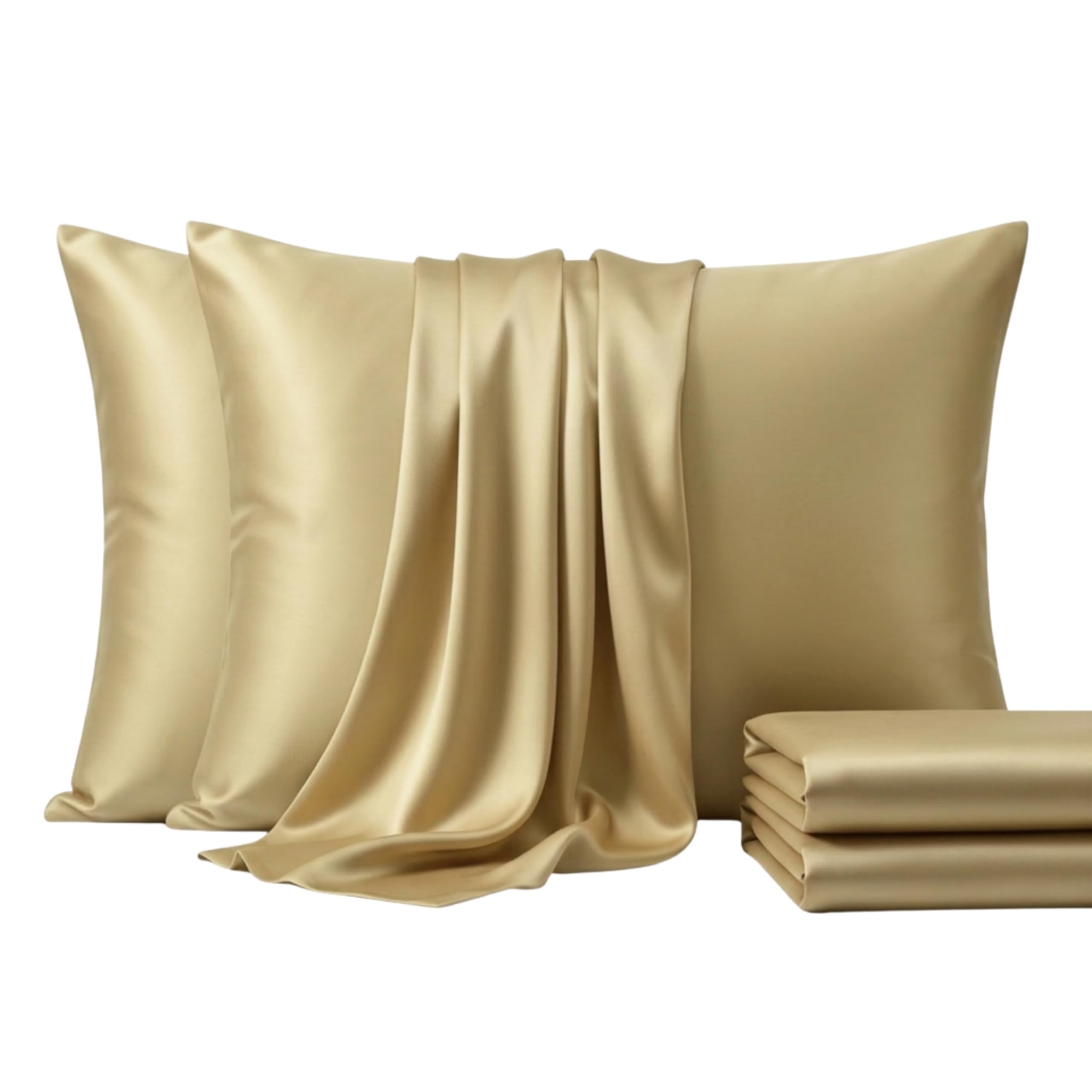 Brit Cotton TC 400Thread Count Pillowcase with Envelope Closure, Breathable Plain Soft 100% Egyptian Cotton Pillow Covers, 2 Pack (50cmX75cm, MACHA) — image 1