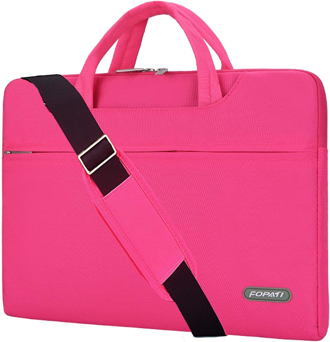 YOUPECK 14 15 inch Laptop Case, Laptop Shoulder Bag, Waterproof Notebook Sleeve, Carrying Case With Strap for MacBook Air Pro 15.4/ 14inch HP Stream Samsung Acer Asus Dell Lenovo Chromebook, Pink
