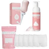 Popped Peri Bottle, Witch Hazel Foam, and Disposable Underwear (5 Pack) | Postpartum Essentials Bundle