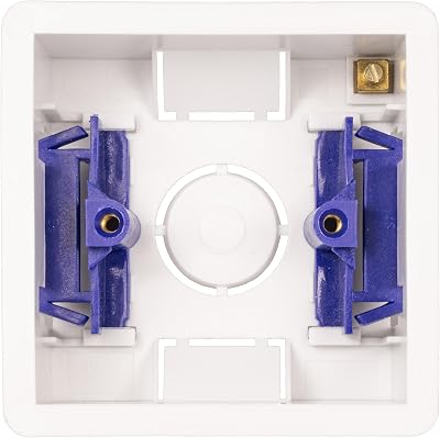 PRO ELEC 2540 1-Gang 35mm Dry Lining Box Flush Mount Backing for Switches