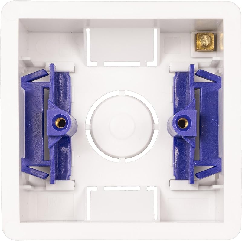 PRO ELEC 2540 1-Gang 35mm Dry Lining Box Flush Mount Backing for Switches