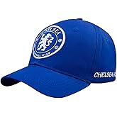 Icon Sports 2025 Compatible with Chelsea Official Soccer Cap - Royal Home White Logo