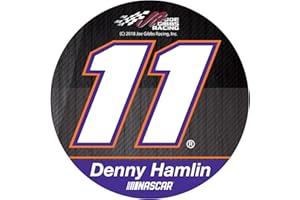 R AND R IMPORTS Denny Hamlin #11 NASCAR 4" Round Magnet