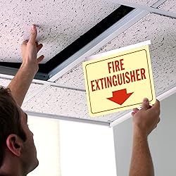 SmartSign "Fire Extinguisher" Two-Sided Drop